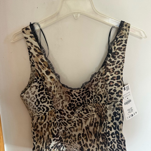 Zara Tan and Brown Leopard Print Tank Top - Picture 5 of 6